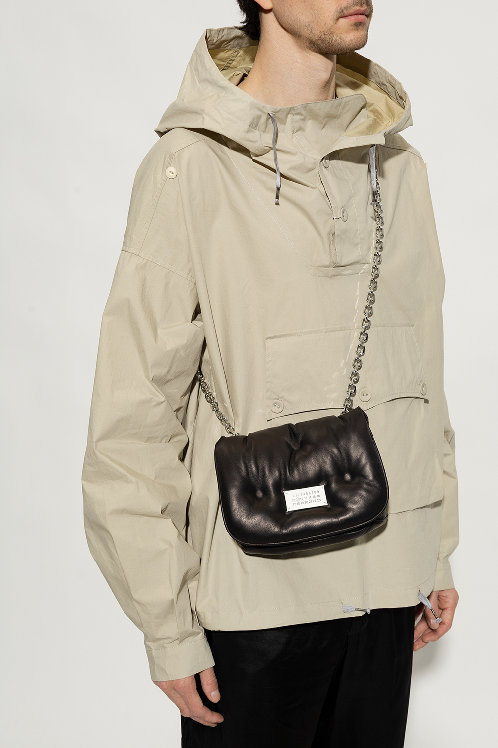 MAISON MARGIELA｜SHOULDER BAGS (SB1WG0019 P4300 T8013) Black 'Glam' shoulder bag Maison Margiela - Vitkac France